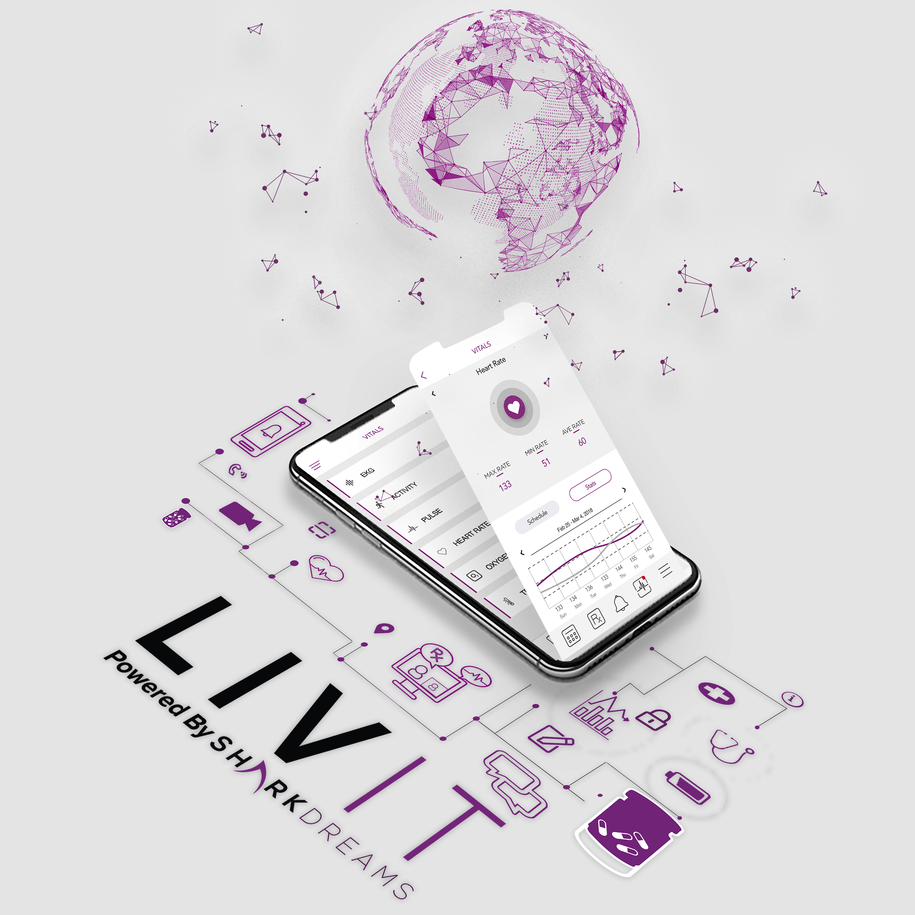 LIVIT app and connected ecosystem, powered by SharkDreams